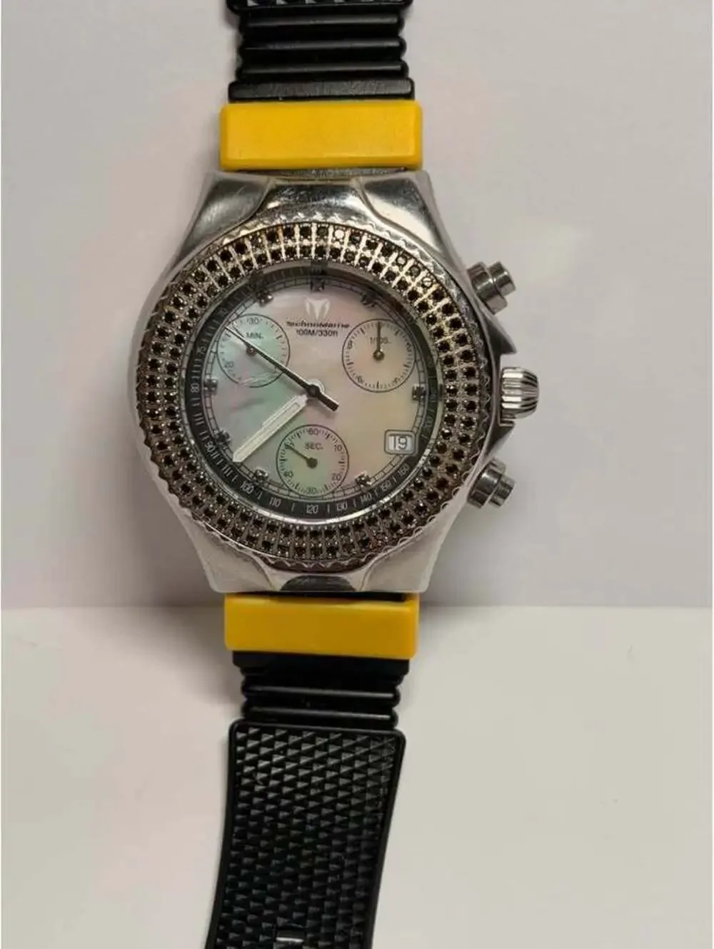 Technomarine TechnoMillennium Black Diamond Chronograph Watch ￼38mm